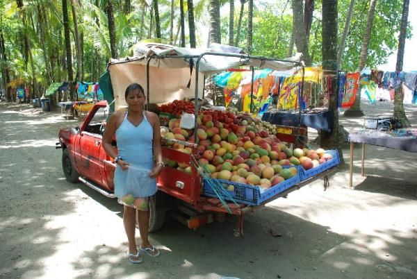 Fresh fruit, vegies & fish all available nearby