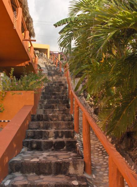 Lots of Stairs ... above and below to ocean