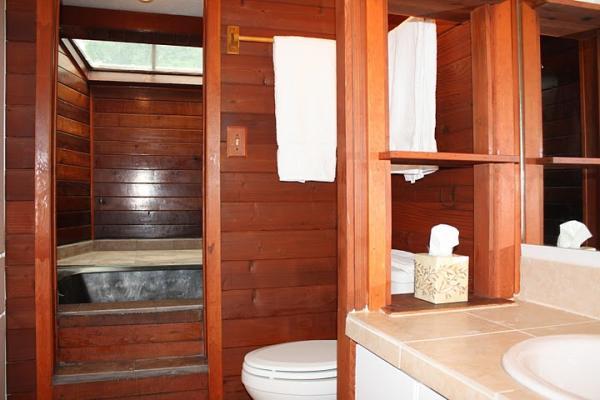 Dining Area has hand painted furniture