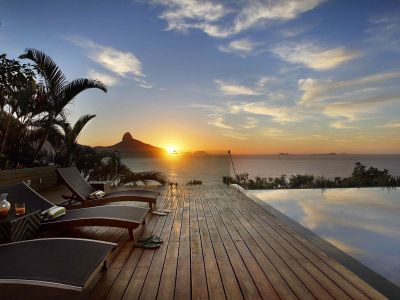 Rio de Janeiro mansion sunset