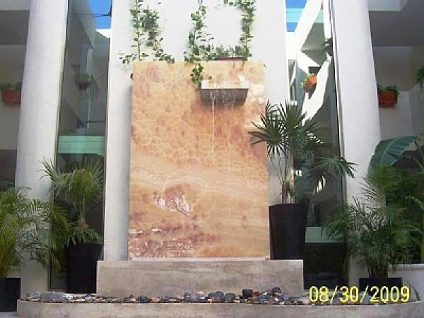 Waterfall in Courtyard 