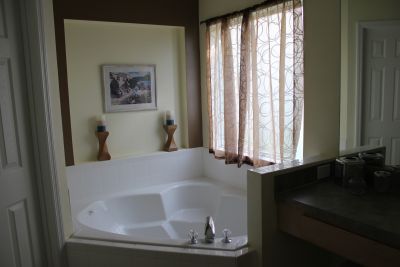 BATHROOM OF THE MASTER SUITE.