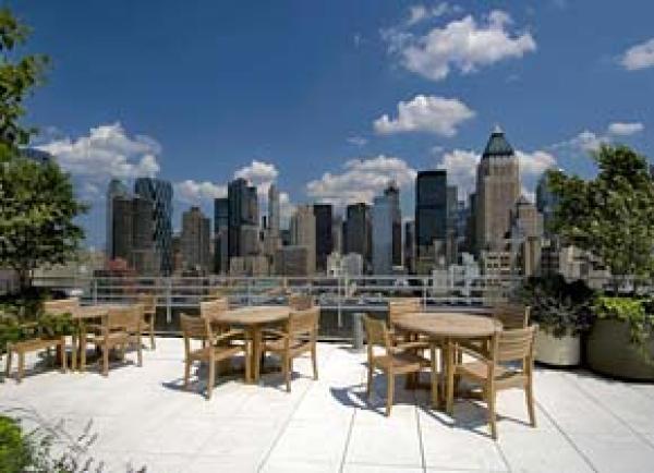 Roof deck for relaxing after exciting day