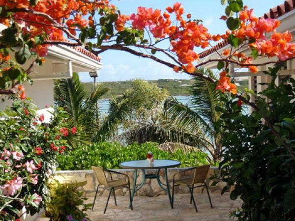 Breakfast on your private patio area with view.