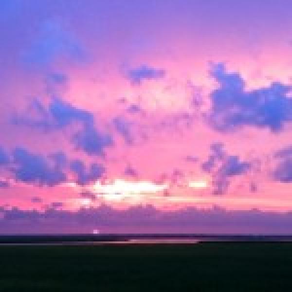 Sunset as seen from the Back Side of the Island