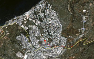 Aerial view showing location
