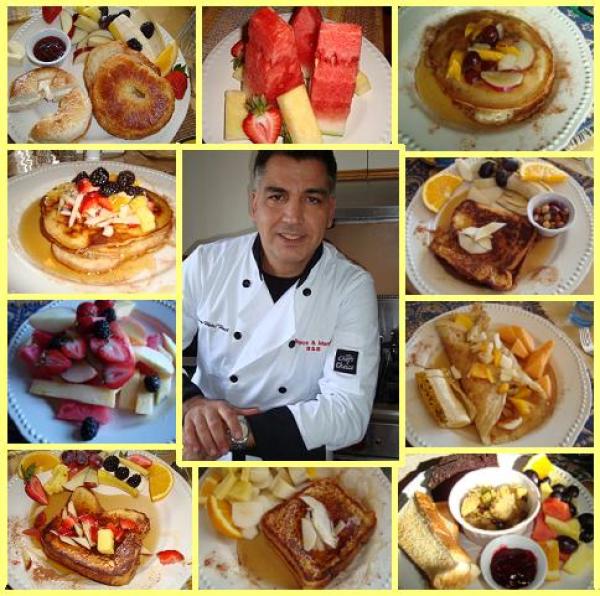 Chef Tony's various homemade breakfasts