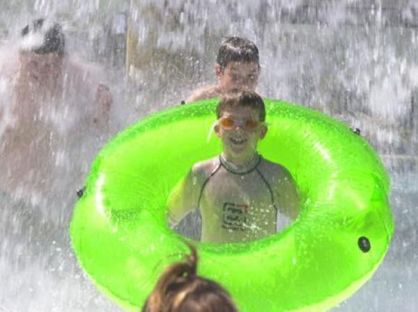 Children Enjoying Water Park