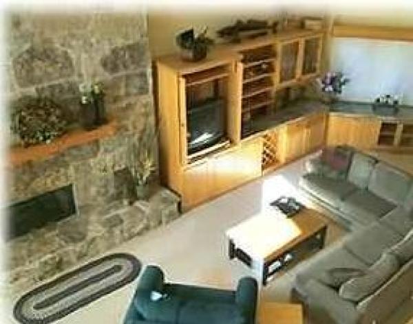 Cozy and spacious great room with gas fireplace