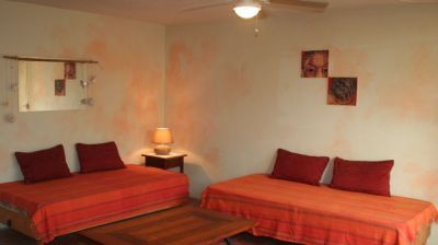 Moonraker apartments, living area