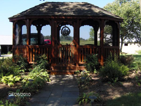 Enjoy a quiet time in the Gazebo