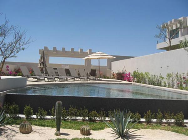 Go for a dip at the pool, just steps away.