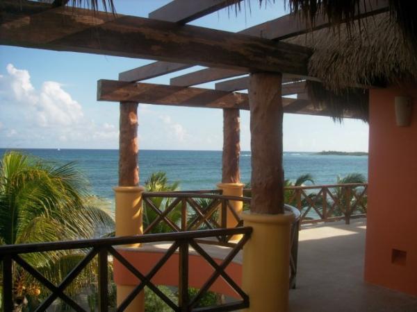 Calm Caribbean sea view