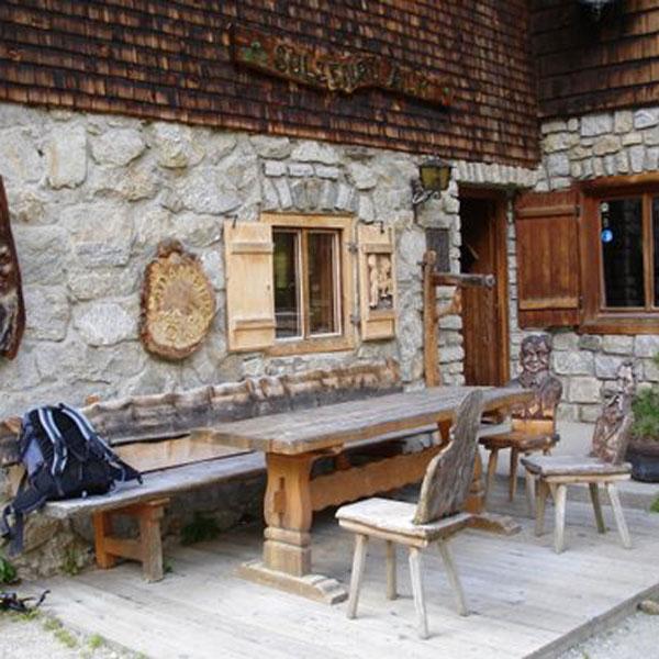 hut in the mountains