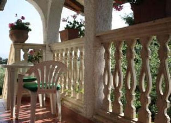 Secluded balcony for breakfast