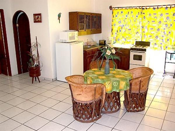 Kitchen with dining section