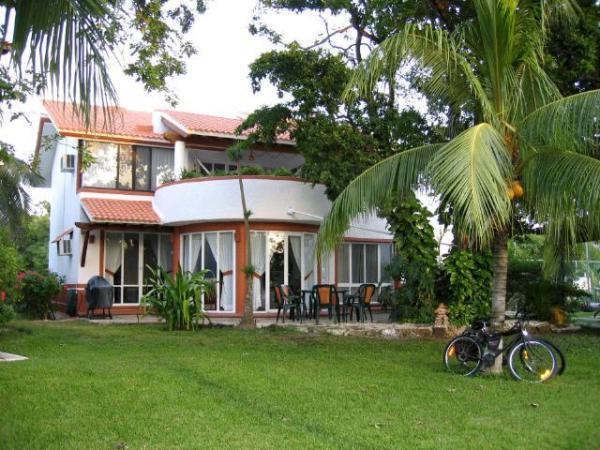 Garden side of villa