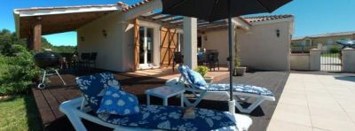 View of pergola terrace and covered terrace