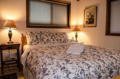 Snowline Cabin #4 master bedroom