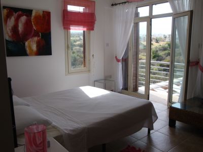 Master bedroom with balcony