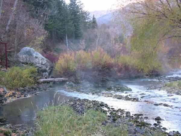Backyard View of River in Fall