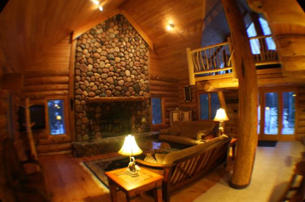 Living Area with Fireplace