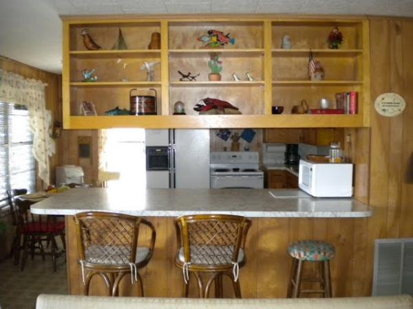 Looking into kitchen from living area
