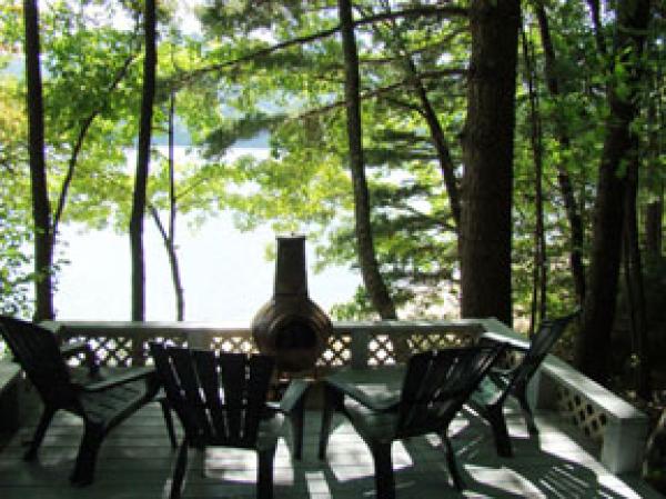 Lakeside Deck with Firepit Area
