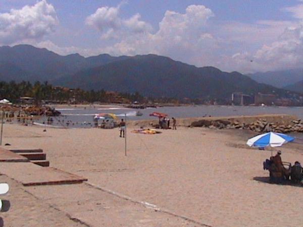 Beach in front of our building