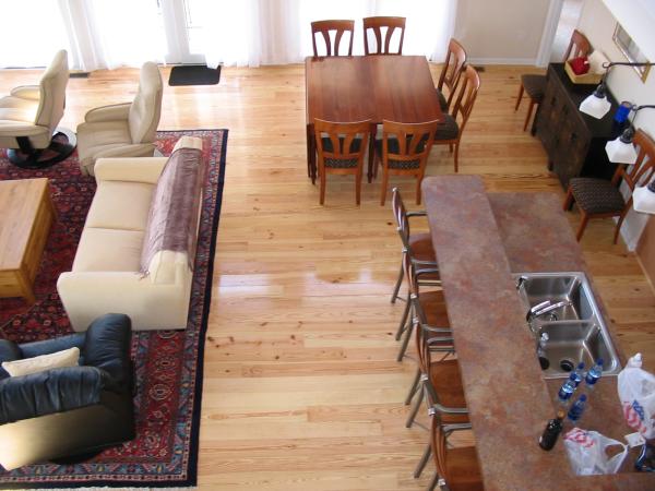 View of Breakfast Bar and Dining Area from Upstair