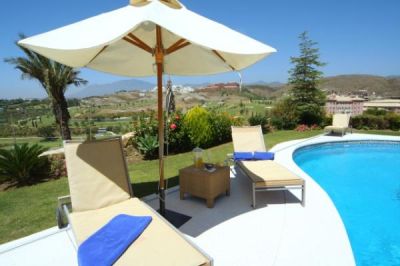 Sun Loungers by pool