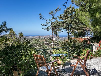 View of Mediterranean from Agapi Villa terrace