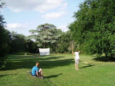 archery, one of the activities offered in the grounds