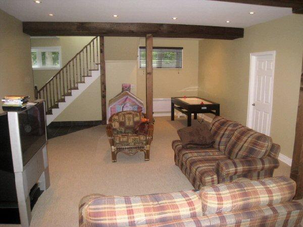 Living Room with Stairs