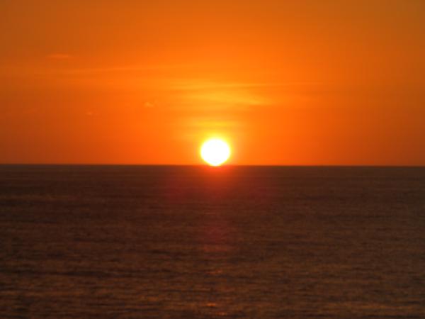 Balcony view of sunset!