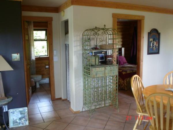 View of Bedroom and Dining Area from Living Room