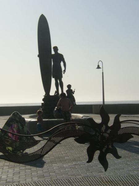 Located on walking surf board museum