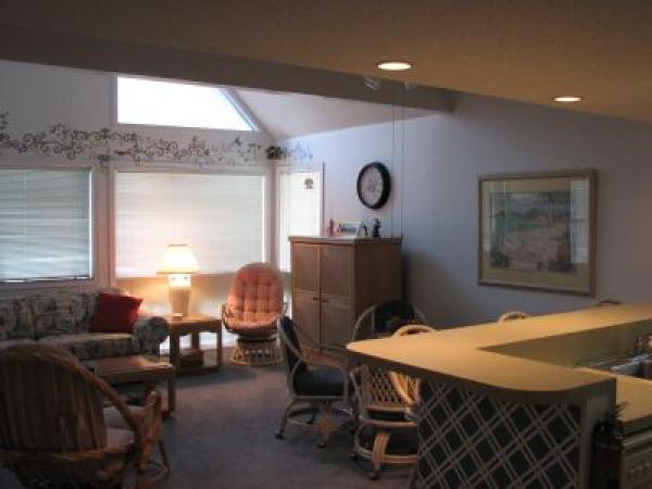 Living Room with view of Dining area and Kitchen 