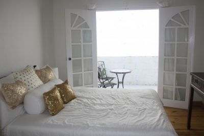 Double bedroom leading to veranda