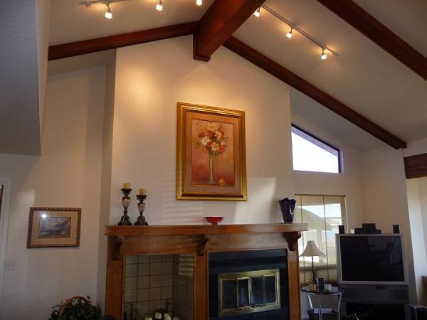 Great Room Fireplace and 51 Inch TV