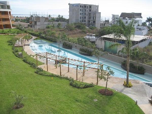 Balcony View of Pool and Outdoor Common Area
