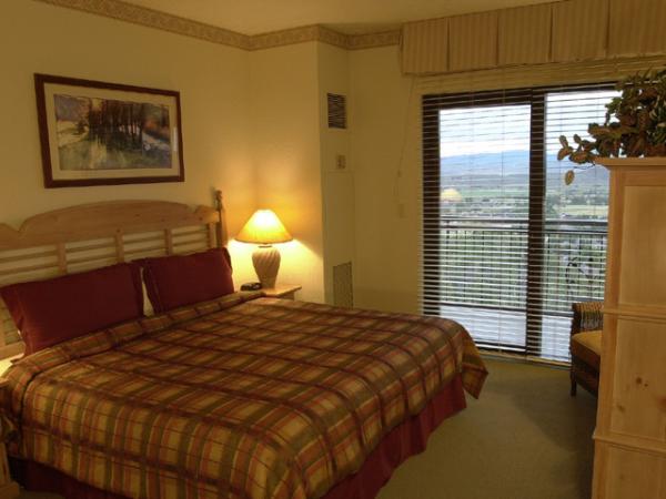 Master Bedroom with King Bed and balcony