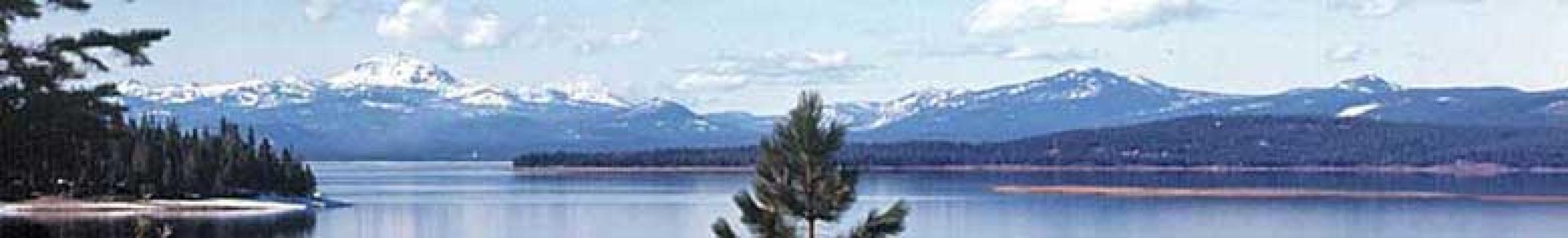 Lake Almanor's Warm Water s/Snow-Capped Mt. Lassen