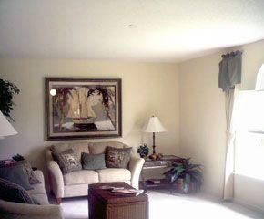 Formal lounge with stereo