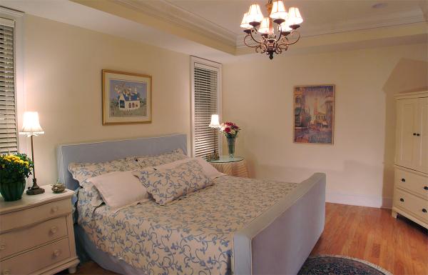 First Floor King Suite. Mitchell Gold King Bed