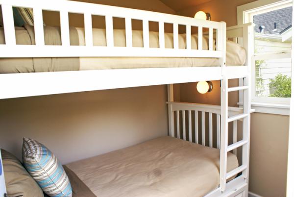 Adult-Size Bunk Beds in the Cottage