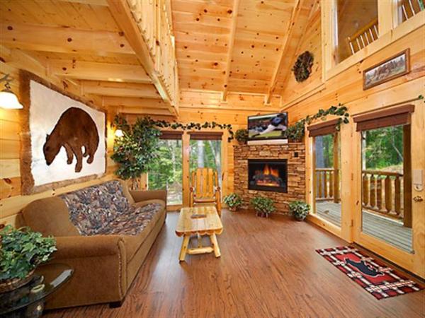 Living Area with Fireplace