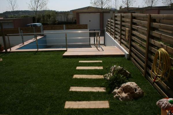 swimming pool and garage