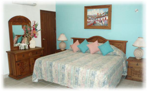 One of the master suites downstairs