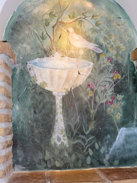 Detail: Minerva's fresco